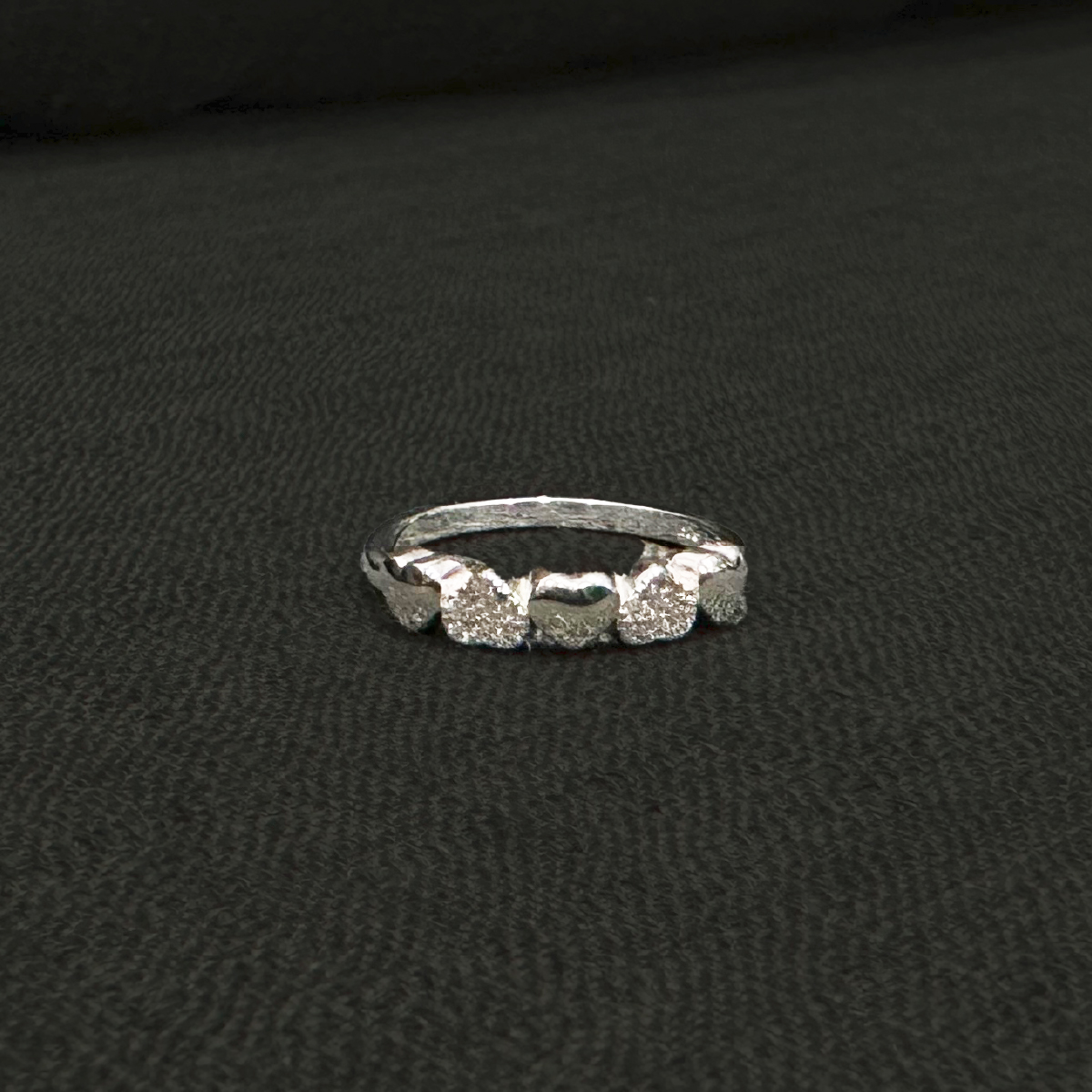 แหวนเงิน เพชร Five Heart 02