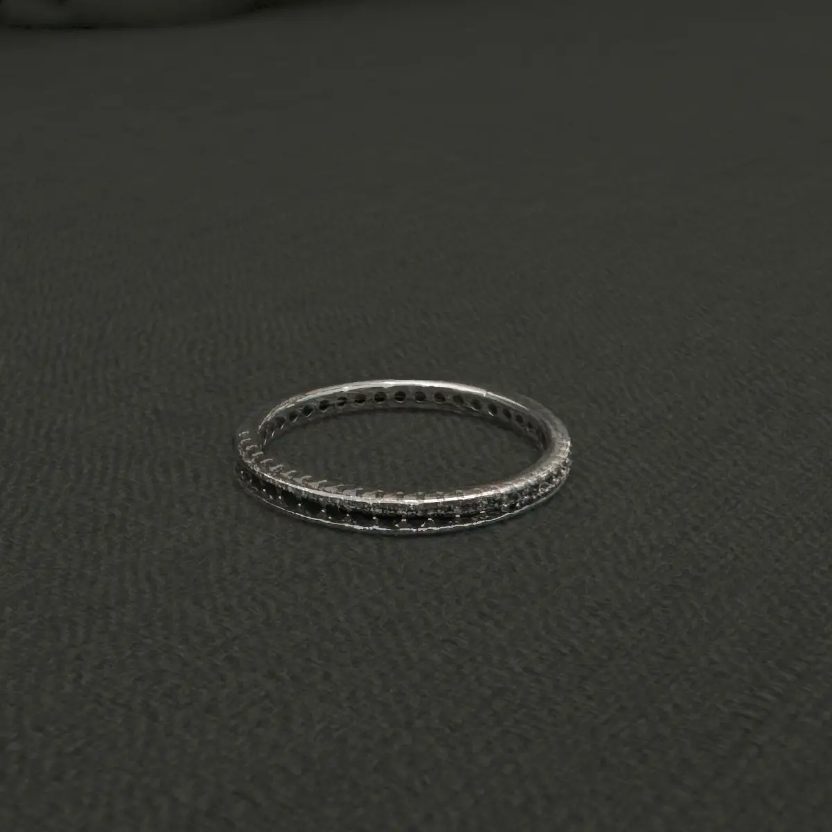 แหวนเงิน Black Shappire Elegance 02